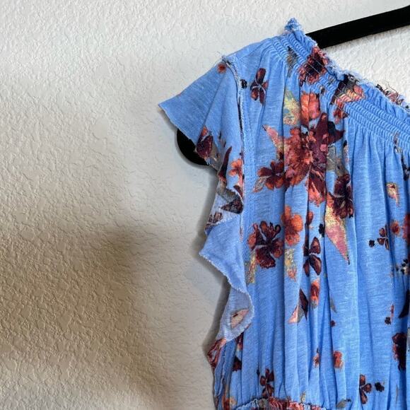 Free people linen off the shoulder babydoll blouse - Picture 4 of 8